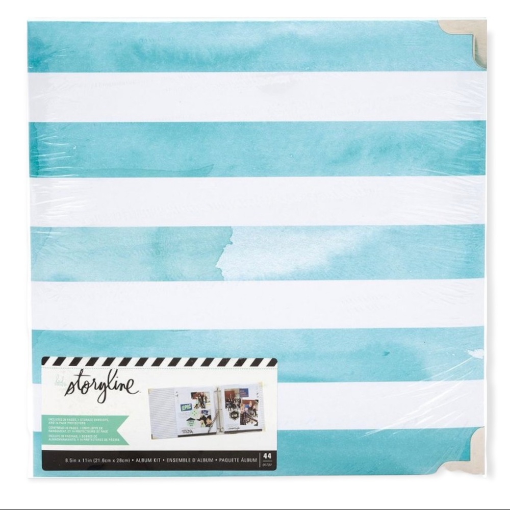 Heidi Swapp Storyline Album Blue Stripes